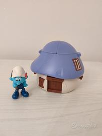 puffo inventore con casetta