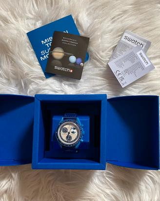 OMEGA X SWATCH -- MISSION "SUPER BLUE MOON"