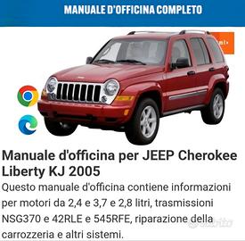 manuale officina Jeep Cherokee liberty kj 2005