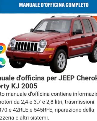 manuale officina Jeep Cherokee liberty kj 2005