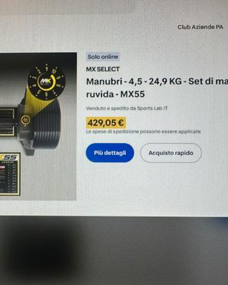 Manubri regolabili
