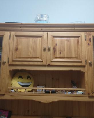 Credenza legno chiaro parte superiore