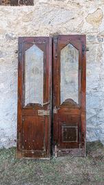 Portone antico  fine '800, rovere massiccio