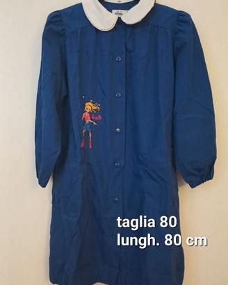 Grembiuli  blu scuola primaria bimba 9/10 anni