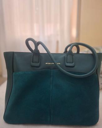 Piquadro Ashley-Borsa Shopping PortaPC 14" - Verde