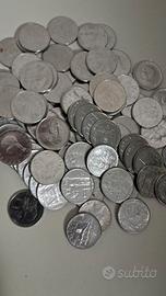 lotto 1 kg di monete tutte da 100 lire per jukebox