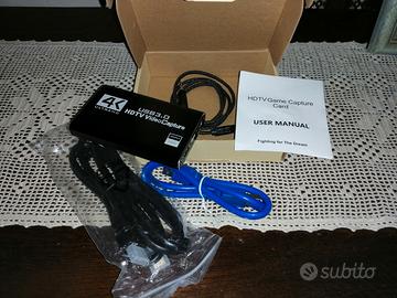 4K HDMI Video Capture Card, USB3.0 1080P 60FPS