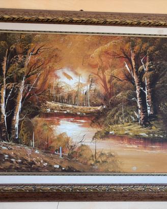 Quadro paesaggio autunnale
