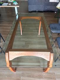 Tavolo cristallo e vetro