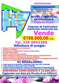 NUOVO APPARTAMENTO CON DUE GIARDINI E POSTO AUTO