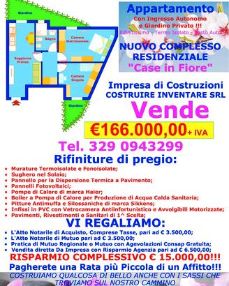 NUOVO APPARTAMENTO CON DUE GIARDINI E POSTO AUTO