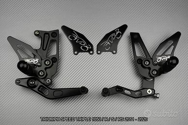 Pedane arretrate SPEED TRIPLE 1050 R S 2011 2020