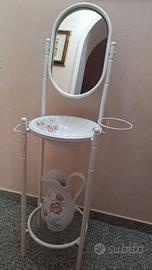 Lavabo vintage ottone con ceramica