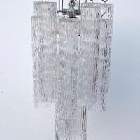 Lampadario in vetro di Murano stile Venini 