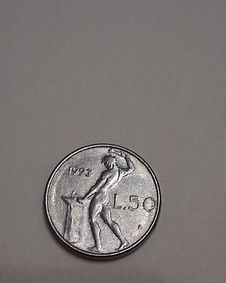 1  moneta lira italiana  50 lira  rara nuova 