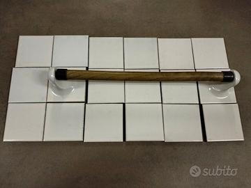 Cottoveneto, kit portarotolo, 2 supporti + bastone