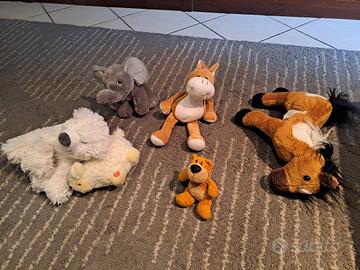n 6 peluche animali