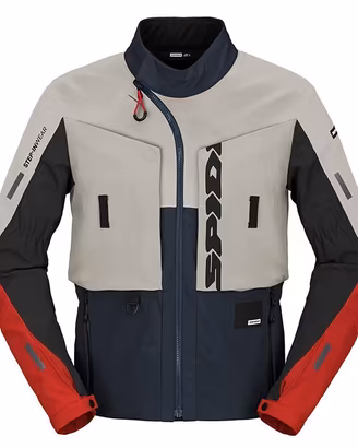 Giacca Spidi Frontier bianco rosso blu