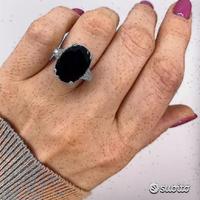 ANELLO IN ORO 18kt. DIAMANTI E ZAFFIRO ct. 11,34