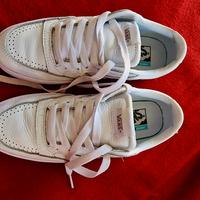 sneakers vans basse pelle bianca