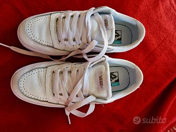 sneakers vans basse pelle bianca