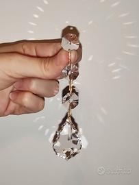 Pendente a foglia per lampadario Swarovski