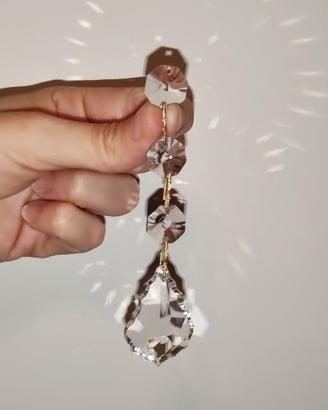 Pendente a foglia per lampadario Swarovski