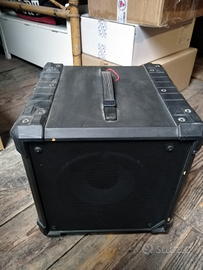 Pianola, lettore DVD, stereo, vinili, casse fbt