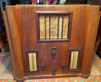 Radio Philips428 -A 1936 a valvole leggere scritto