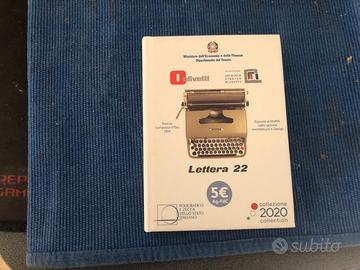 LETTERA 22 5 EURO BIANCO 2020 IPZS ORIGINALE NUOVO