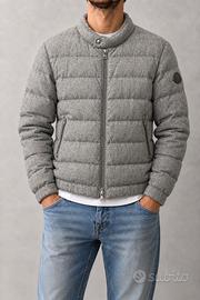 MONCLER UOMO – GIUBBOTTO GRIGIO IN CASHMERE