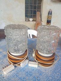 lampadario e 2 lampade vintage