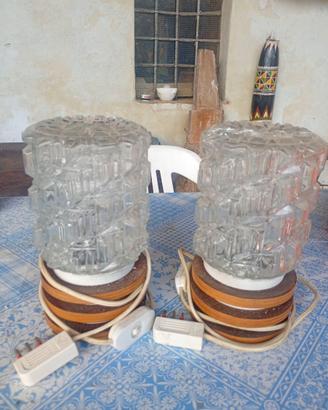 lampadario e 2 lampade vintage