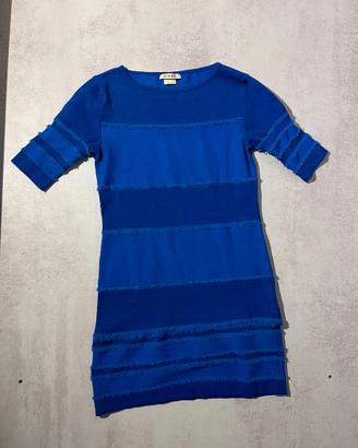 Abito Tubino Pinko in Maglia Blu Elettrico - M