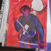 Illustrazione Artigianale EvilGretta Originale