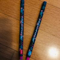 Coppia penne legami flora logo e stella