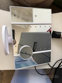 Specchio x Trucco / Makeup con luce pieghevole