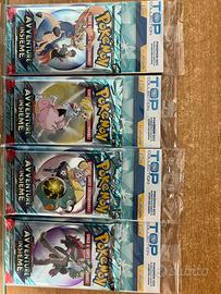 Carte pokemon avventure insieme 4 buste sigillate