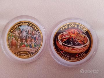 Moneta Lord Of The Rings anniversario 25 anni