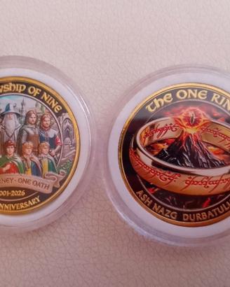 Moneta Lord Of The Rings anniversario 25 anni