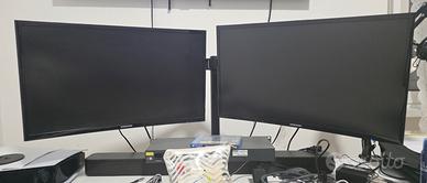 Due monitor Samsung 24 curvi + staffa