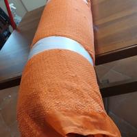 stoffa arancione paillettes 