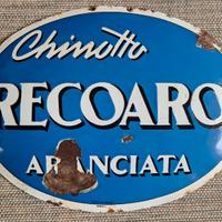 Chinotto Recoaro insegna smaltata anni '50