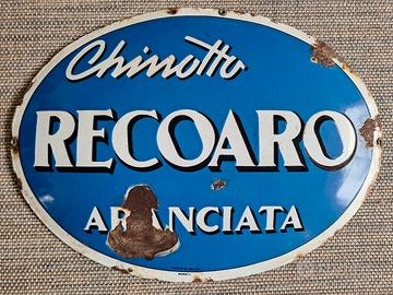Chinotto Recoaro insegna smaltata anni '50