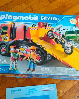 Playmobil Carro attrezzi con moto City life 70199