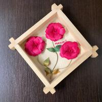 Souvenir Hawaii quadretto fiori di legno handmade