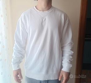 Felpa Adidas bianca SUN68 P/E a girocollo