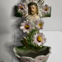 Acquasantiera da Muro in Porcellana - primo ‘900