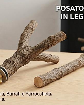 Posatoi gabbie/voliere legno naturale leggere info