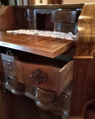 Cassettiera con ribalta legno